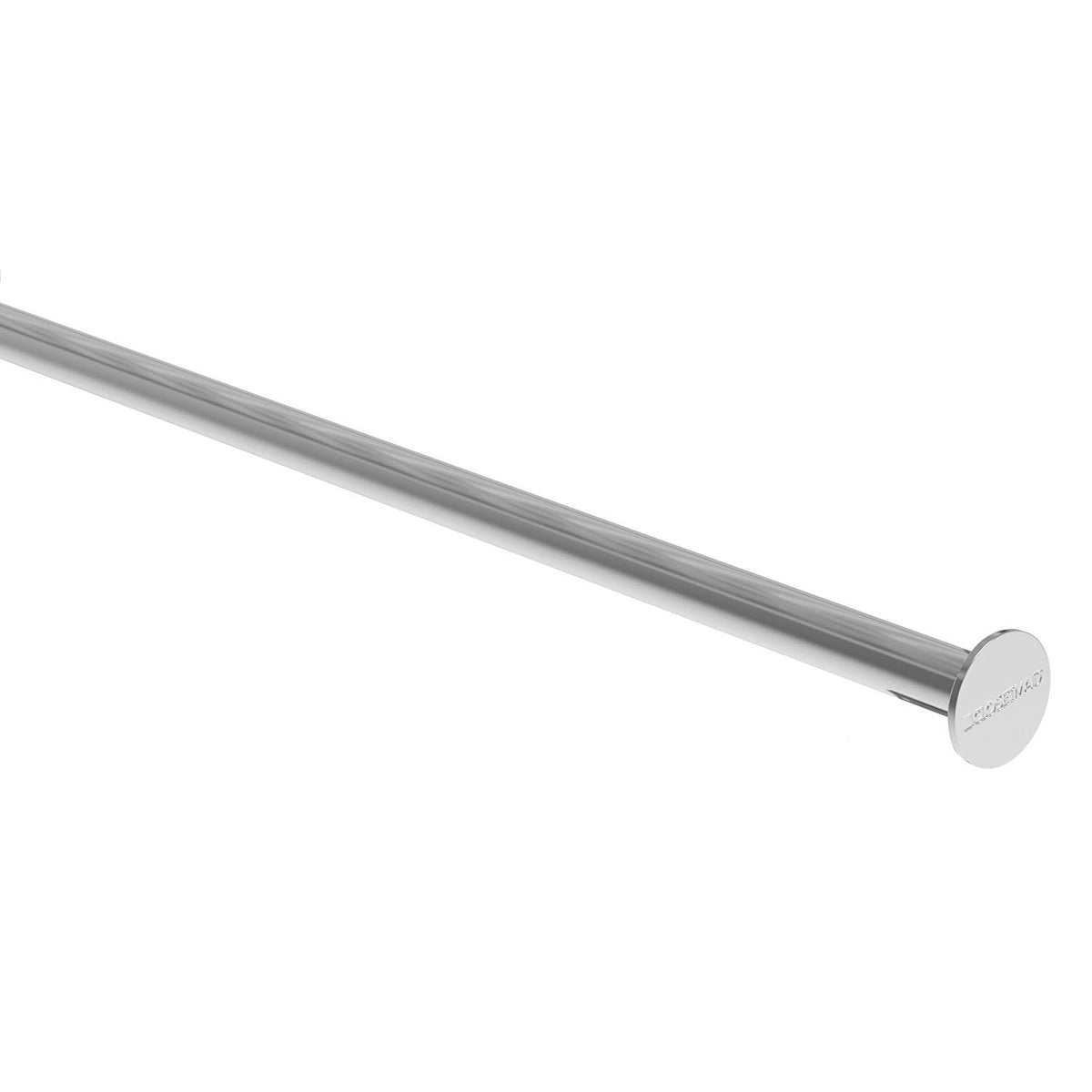 ClosetMaid 141000 Premium Wood Shelf Adjustable Hang Closet Rod, Chrome, 4'-6'