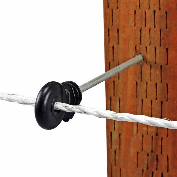 Powerfields P-IRI6 Screw-In Ring Insulator, Black, 6"