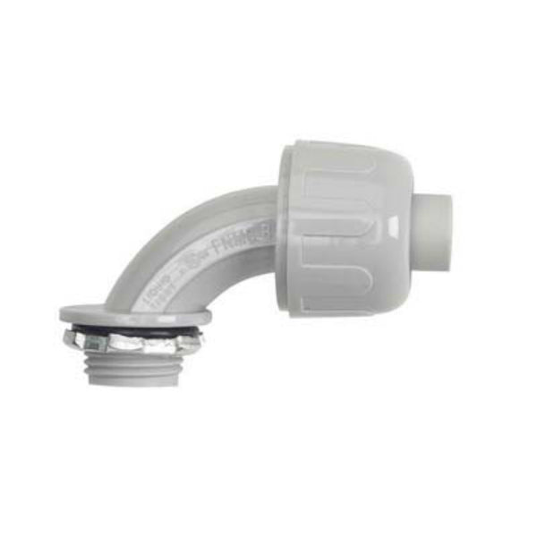 Halex 97693 Liquid Tight 90 Degree Conduit Connector, 1 Inch