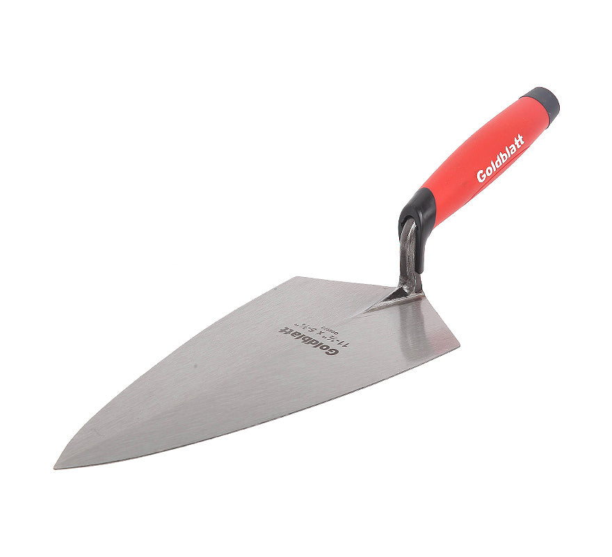 Goldblatt G06973 Philadelphia Style Brick Trowel w/Soft Grip Handle, 11.5"x5.75"