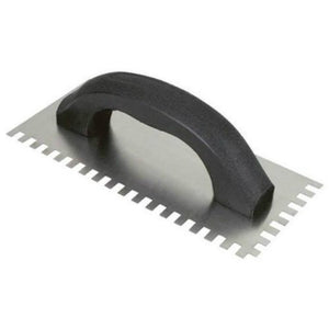 QEP 10114Q Square-Notch Mortar Trowel, 1/4" x 3/8" x 1/4"
