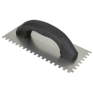 QEP 10113Q Square-Notch Trowel with Plastic Handle, 1/4" x 1/4" x 1/4"