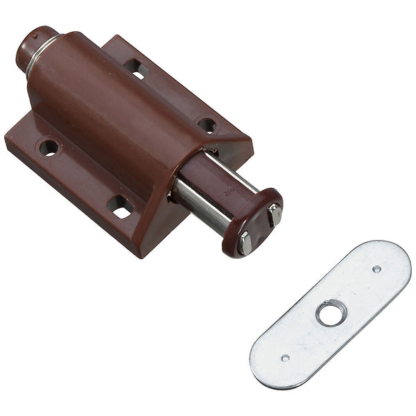 National Hardware N710-512 Magnetic Touch Latch, Aluminum, Brown