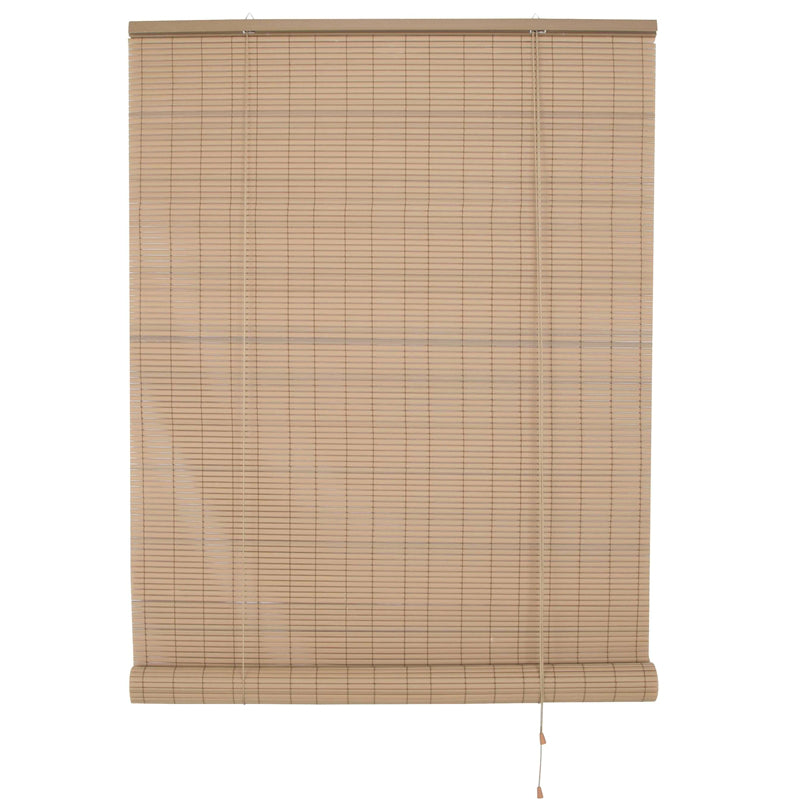 Simple Spaces VRB-72X72WG Vinyl Roll Up Blind, Woodgrain, 72" x 72"