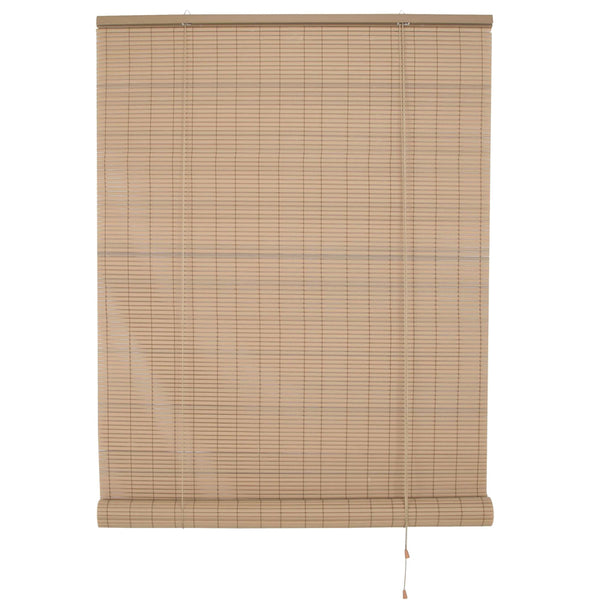 Simple Spaces VRB-60X72WG Vinyl Roll Up Blind, Woodgrain, 60" x 72"