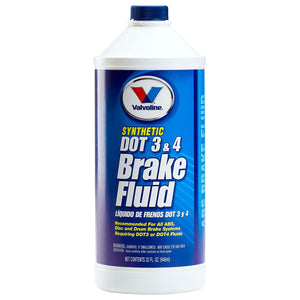 Valvoline 601458 Synthetic Dot 3 & 4 Brake Fluid, 32 Oz