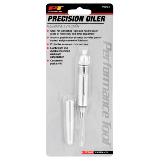 Performance Tool W243 Precision Oiler with Convenient Clip
