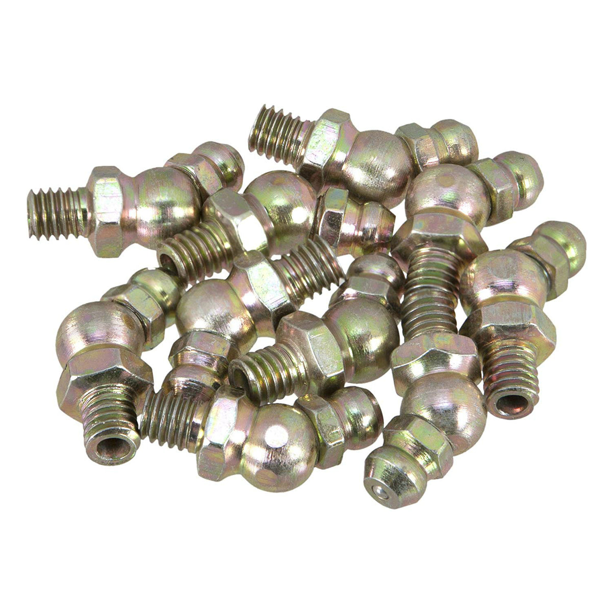 Performance Tool W54246 Metric Grease Fittings, 45-Degree, 6 mm x 1, 10-Pack