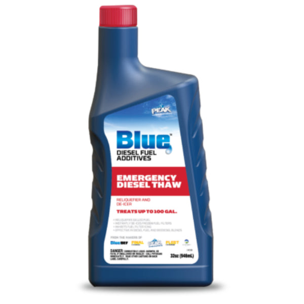 PEAK BDEDT32 Blue Emergency Thaw Diesel Fuel Additive, 32 Oz