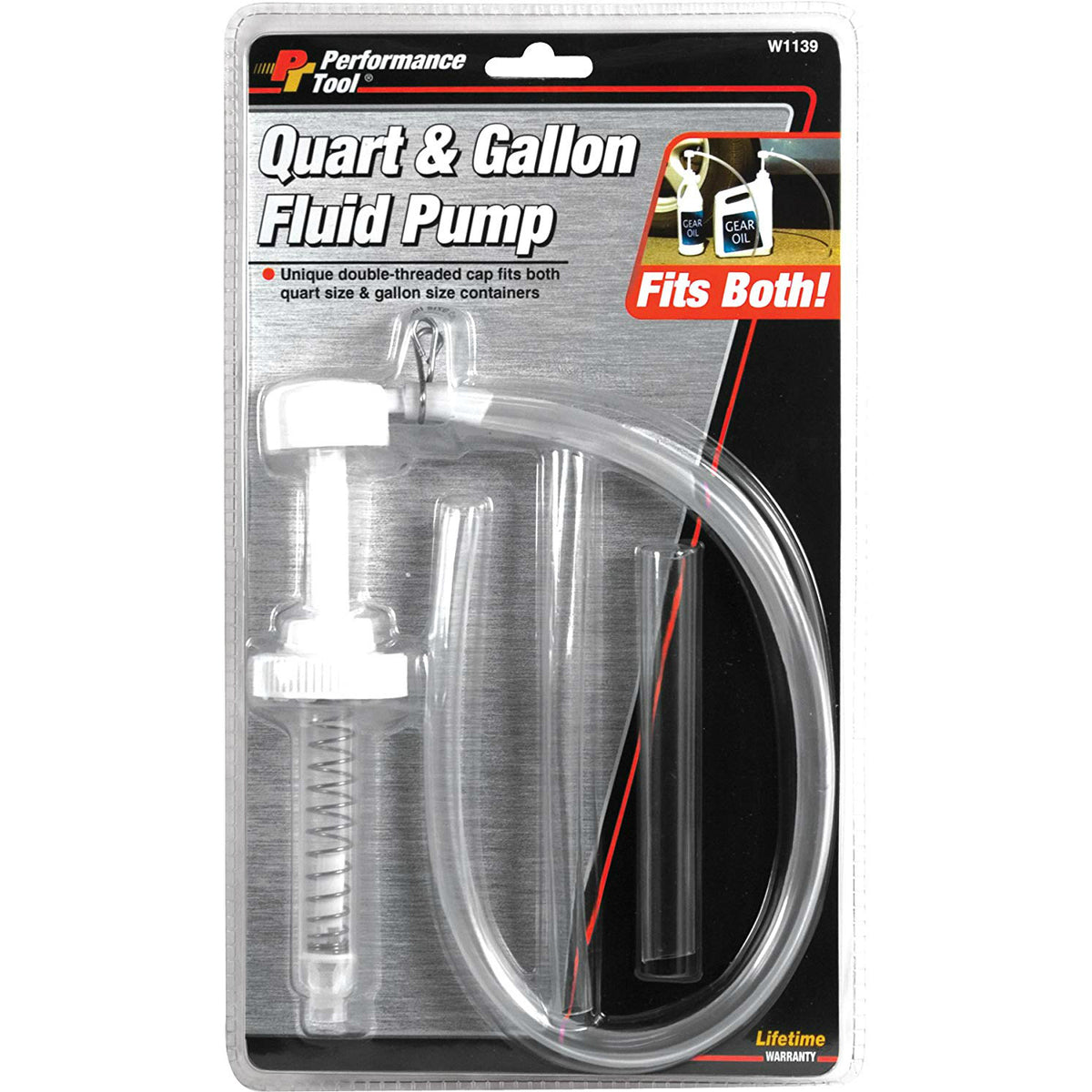 Performance Tool W1139 Fluid Pump Fits Both Quart/Gallon Containers