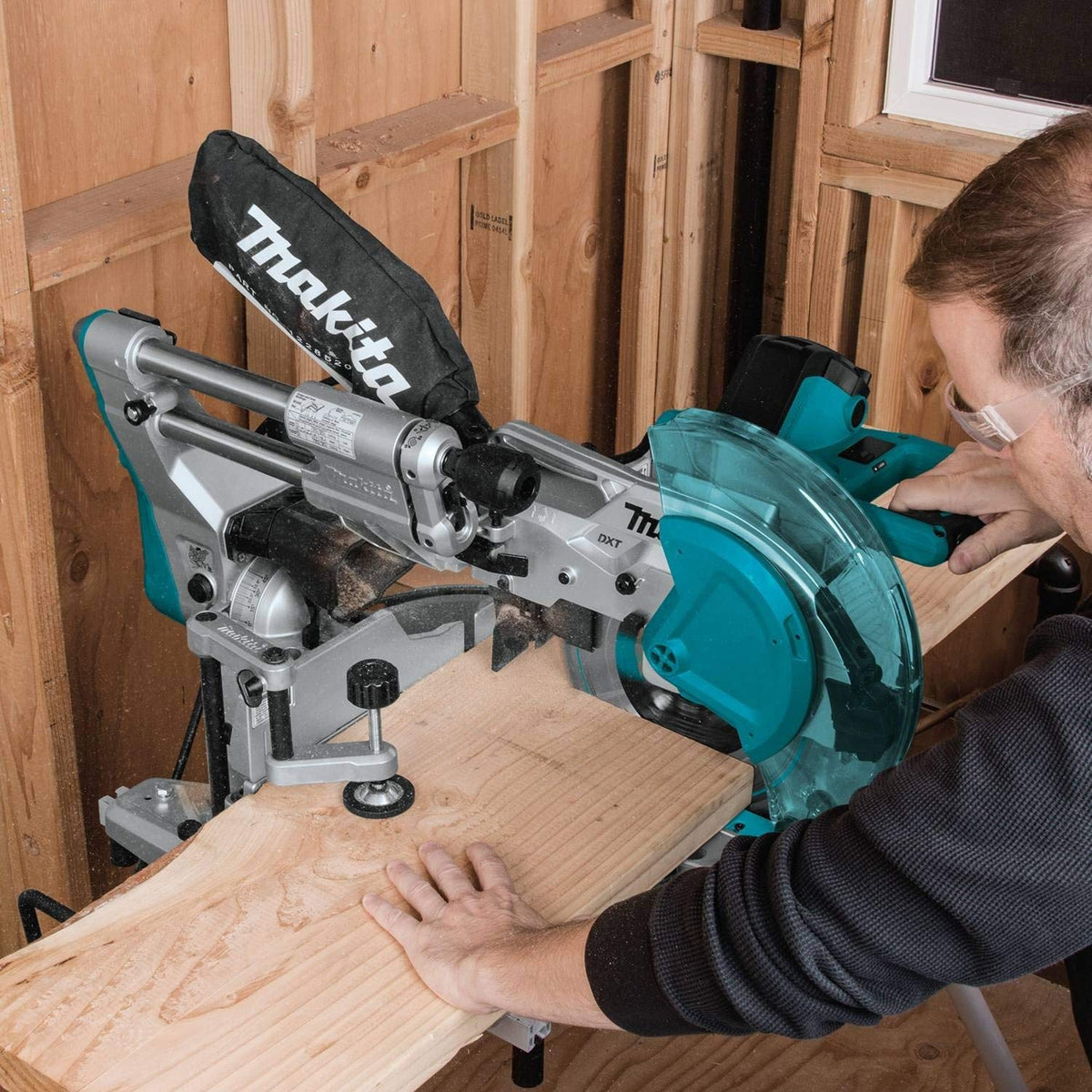 Makita LS1019L Dual-Bevel Sliding Compound Miter Saw With Laser, 13.0 Amps