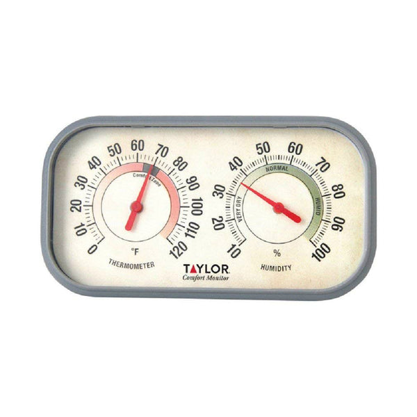 Taylor 5506 Comfort Monitor Thermometer & Humidity Reader, Bold Graphics