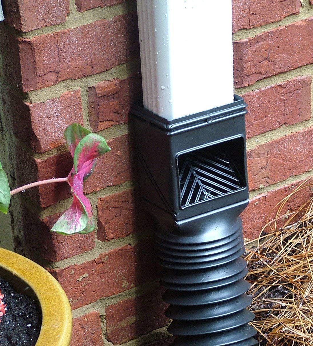 Amerimax 4400 PVC Downspout Filter, Black, 18"