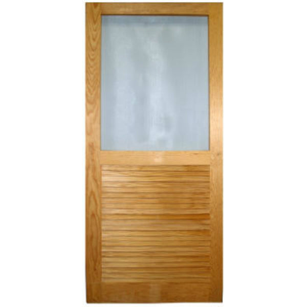 Wood Products 2868LVR-B Wood Screen Door with Louver, 2' 8" x 6' 8"