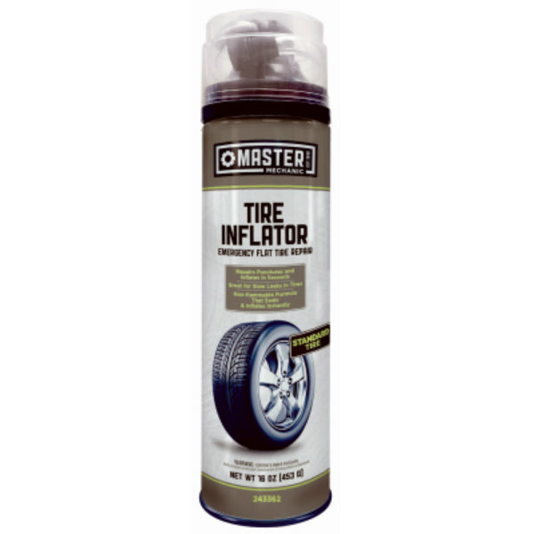 Master Mechanic TV900 Tire Inflator with Hose, 16 Oz