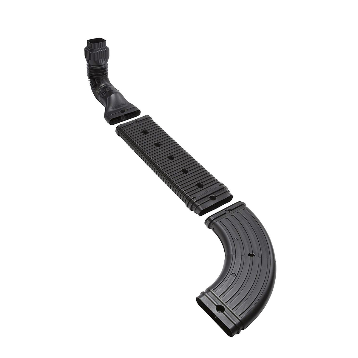 Amerimax 4631 StealthFlow Downspout Extension, Black, 15 in