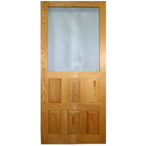 Wood Products 3068RP-B Heavy-Duty Wood Screen Door w/ Raised Panel, 3' x 6' 8"