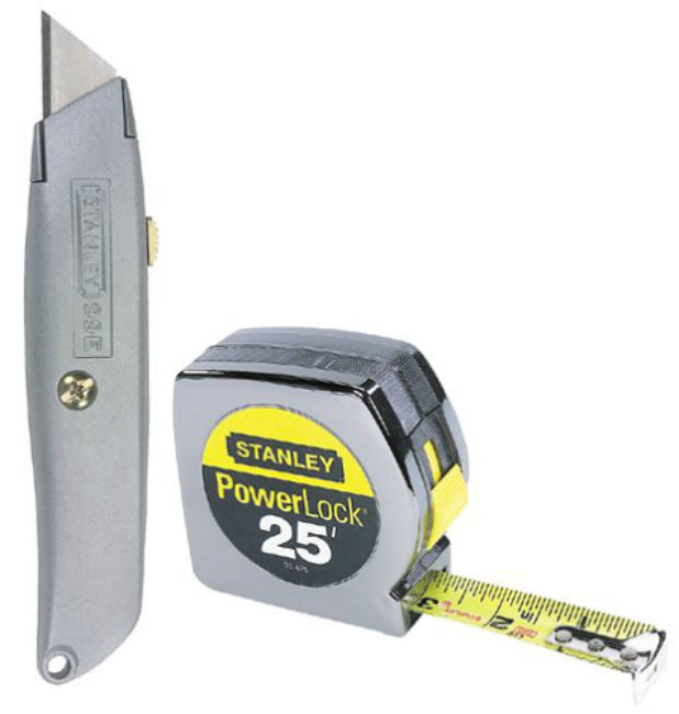 Stanley 90-082 Utility Knife & 25' Tape Measure