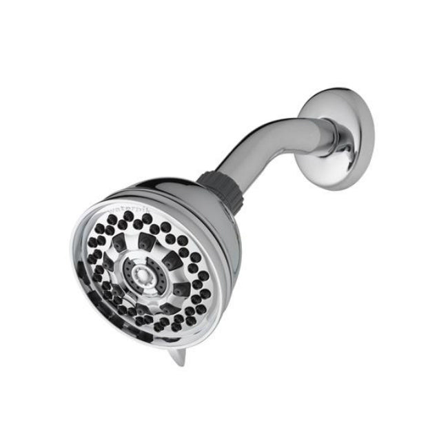Waterpik XAT-613E PowerSpray+ Shower Head with 6-Spray Settings, Chrome, 2 GPM