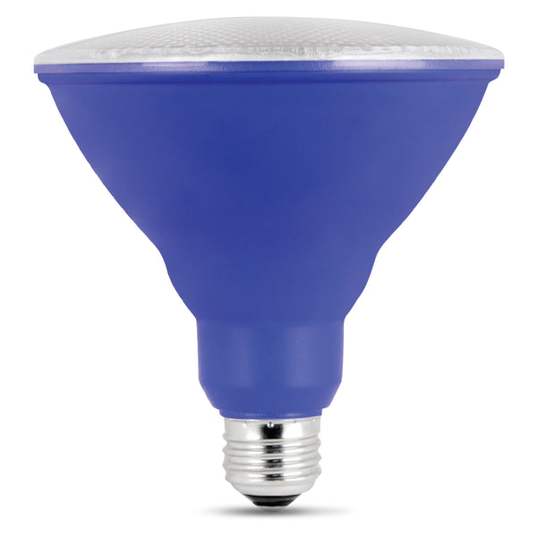 Feit PAR38/B/10KLED/BX Non-Dimmable Blue LED Bulb, PAR38, 7W