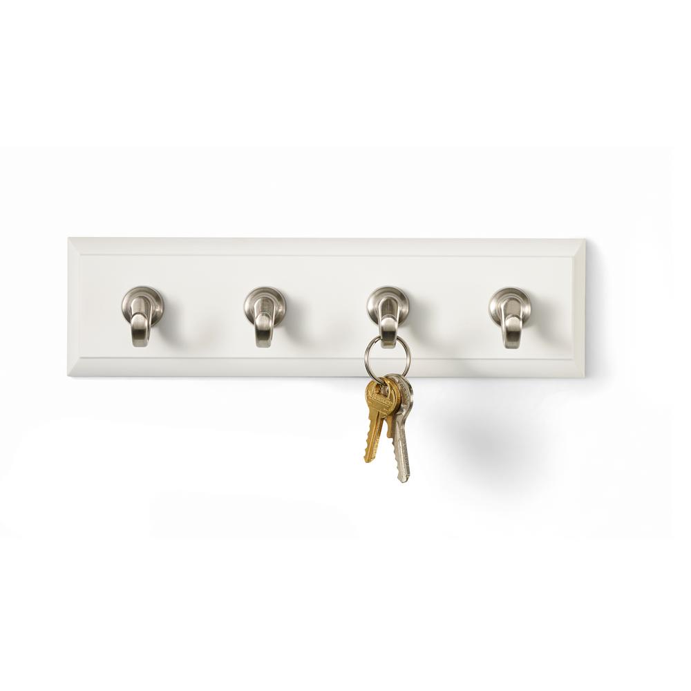 Command HOM-18Q-ES Quartz Key Rail 8" with 6 Adhesive Strips