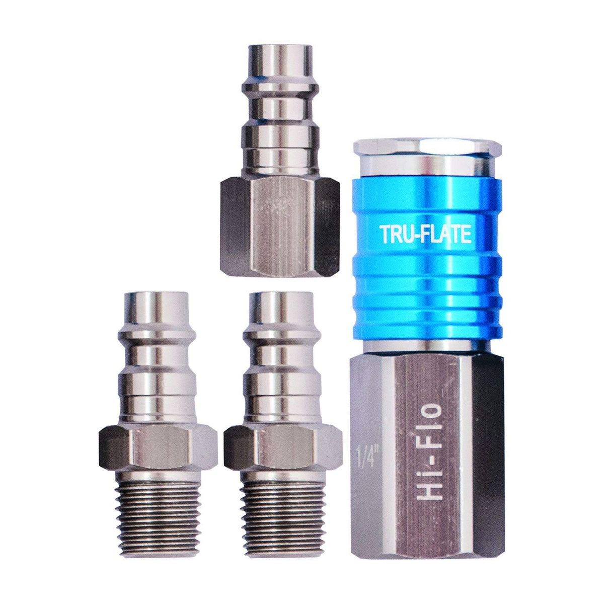 Tru-Flate 13-903 Couplers and Plugs Kit, 4 Pieces, T6 Aluminum