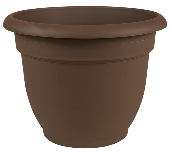 Bloem 20-56310CH Ariana Self Watering Plastic Planter, Chocolate, 10"