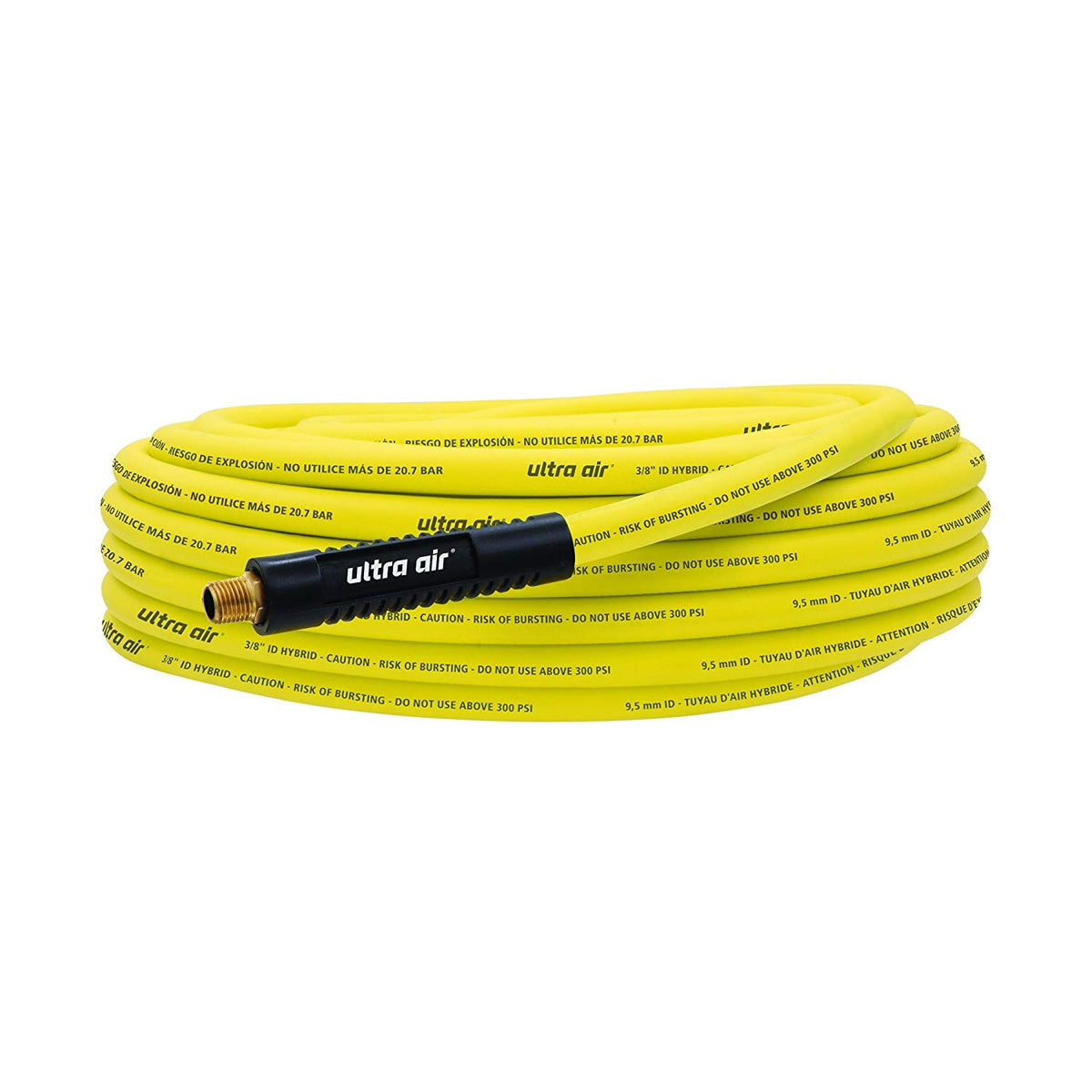 Amflo 575-50A Ultra Air Yellow Hybrid Air Hose, 3/8" x 50', 300 PSI