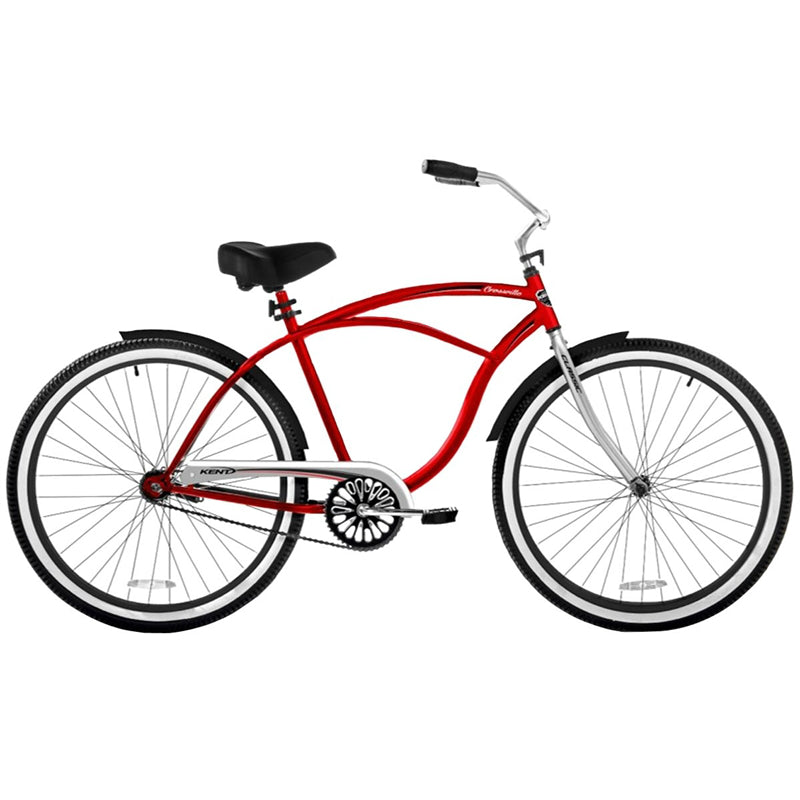 Kent 82660 Men's Cruiser Bike, Steel, Red, 26"