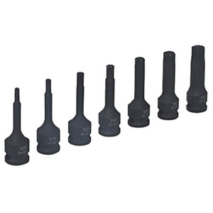 Master Mechanic DR81074 Impact Socket Bit Set, 3/8" Drive, 7-Piece