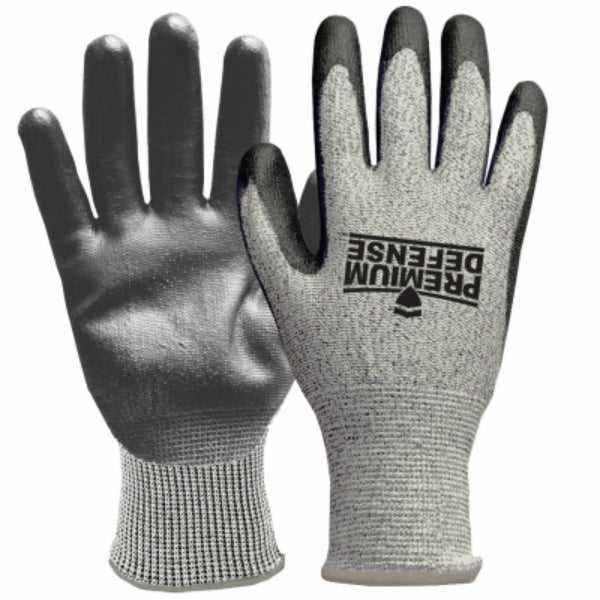 Premium Defense 7009-26 Men's Cut Resistant Glove, Gray, Extra-Large