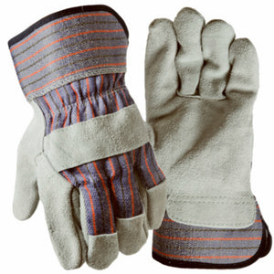 True Grip 9223-26 Men's Leather Palm Safety Cuff Glove, Large