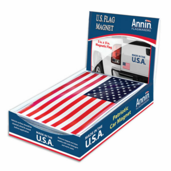 Annin Flagmakers 177648 United States Patriotic Flag Magnet, 5" x 8"