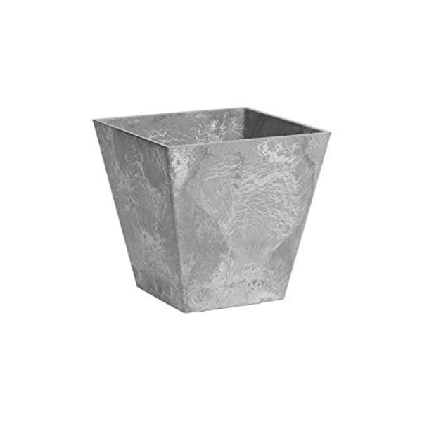 Novelty 35080 ELLA Planters with Squared Contour, Grey, 8"