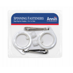 Annin Flagmakers 286125 Rotating Flag Pole Ring, 1.25", 2-Pack