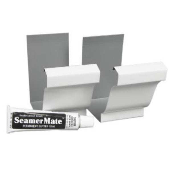 Amerimax 33008 Aluminum Seamer with 1 Oz SeamerMate, White, 2-Pack