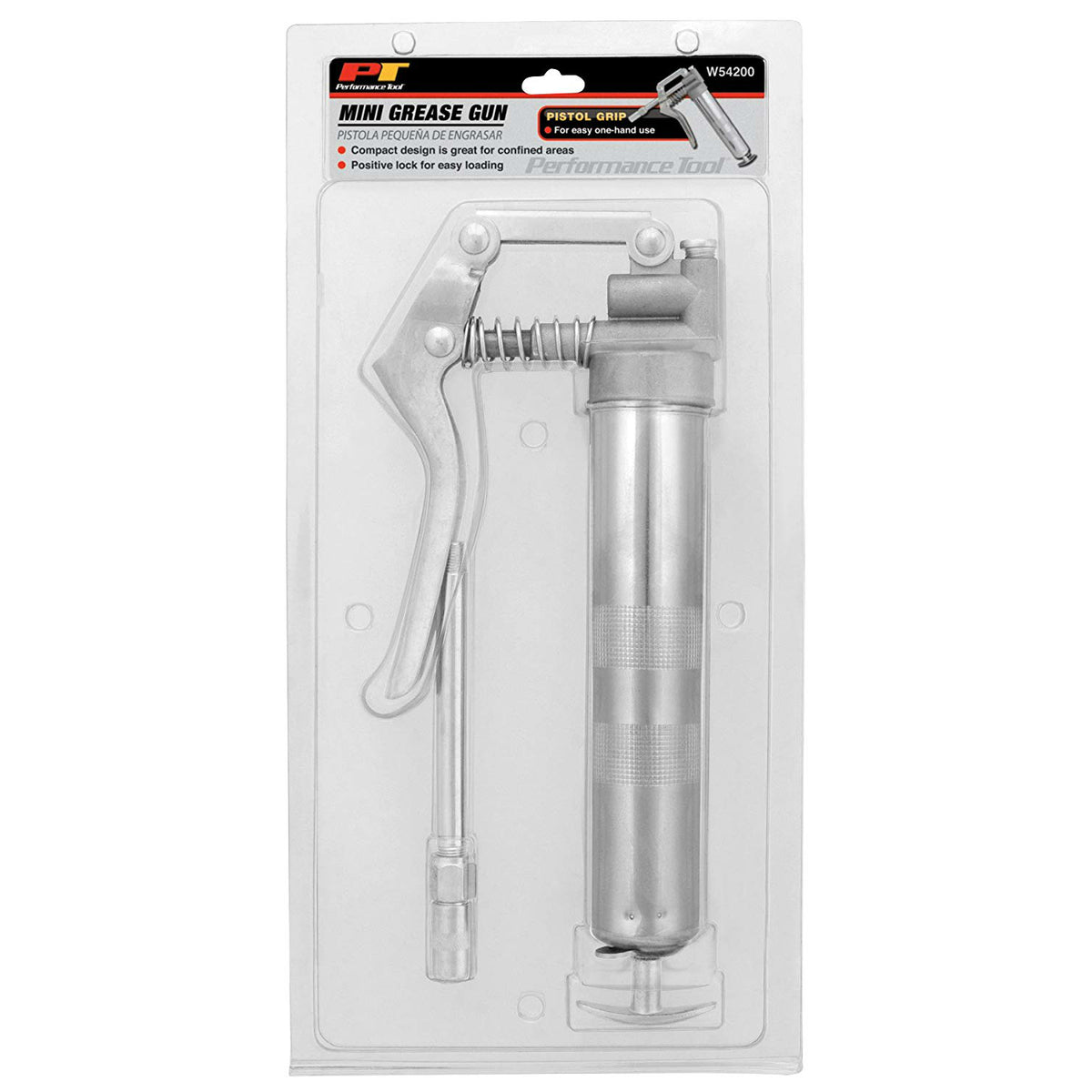 Performance Tool W54200 Heavy-Duty Mini Grease Gun with Pistol Grip