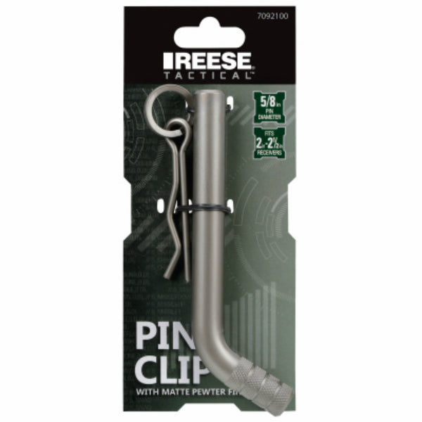 Reese Tactical 7092100 Pin & Clip with Matte Pewter Finish, 5/8"