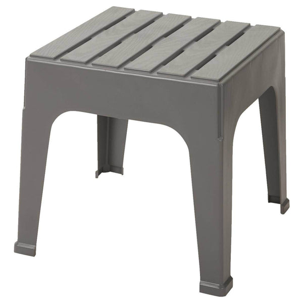 Adams 8090-13-3731 Big Easy Square Stackable Side Table, Gray