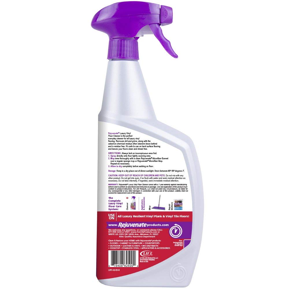 Rejuvenate RJ32LVFC Luxury Vinyl Tile Floor Cleaner, 32 Oz