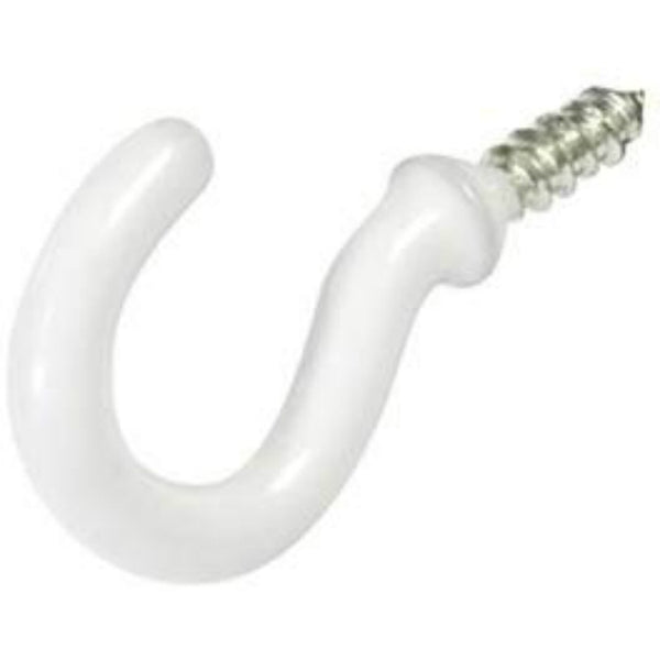 Hillman Fasteners 121024 Vinyl Cup Hook, White, 3 Pack