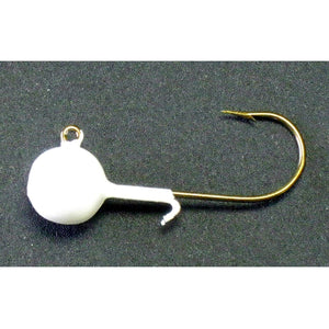 Kalins 0146-0623 Triple Threat Crappie Jighead, White, 1/32 Oz, 10-Pack