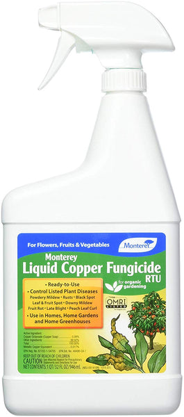 Monterey LG3154 Liquid Copper Fungicide RTU, 32 Oz