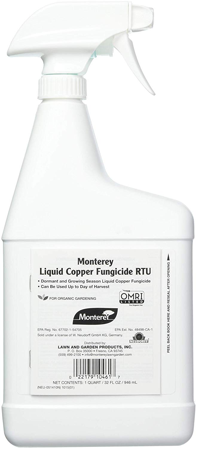 Monterey LG3154 Liquid Copper Fungicide RTU, 32 Oz