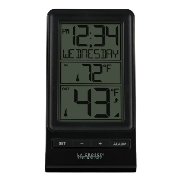 La Crosse 308-1415BW Wireless Thermometer w/ 12/24 Hour Time Display