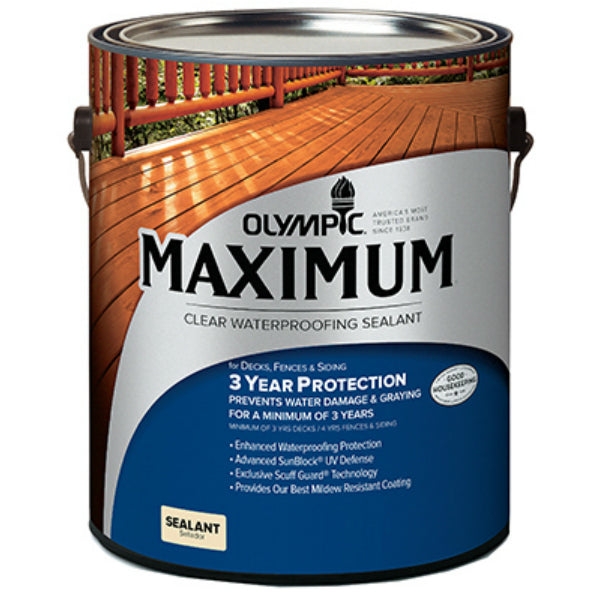 Olympic 56503A/01 Maximum Clear Waterproofing Sealant, 1 Gallon