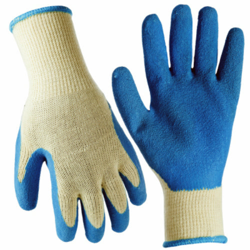 True Grip 91833-09 Men's Latex Rubber Coated Glove, Large, 3-Pack