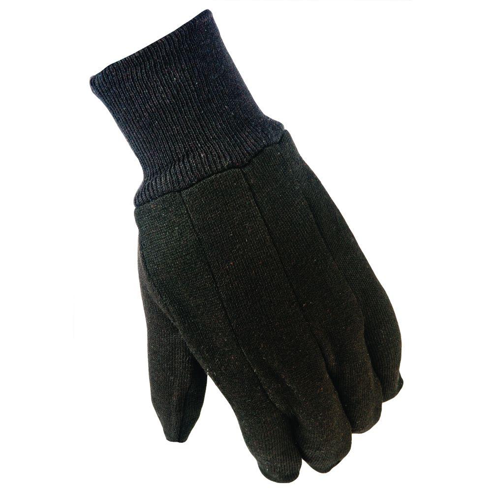 True Grip 9127-26 Men's General Purpose Brown Cotton Jersey Glove, Large