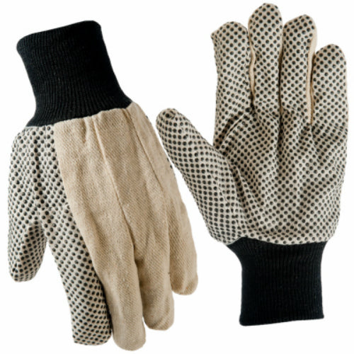 True Grip 91633-09 Men's Dotted Cotton Canvas Glove, Large, 3-Pack