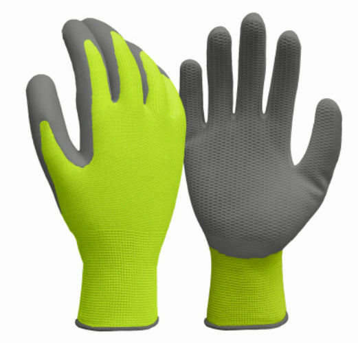 True Grip 98821-26 Men's Hi-Viz Yellow Honeycomb Pattern Glove, Medium